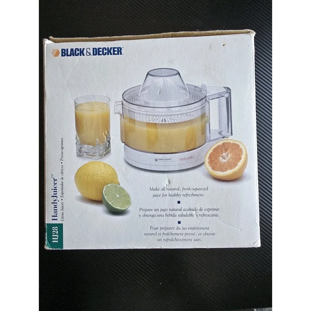 Black & Decker Handy Juicer HJ28 Electric Citrus Juicer 28 oz New Open Box